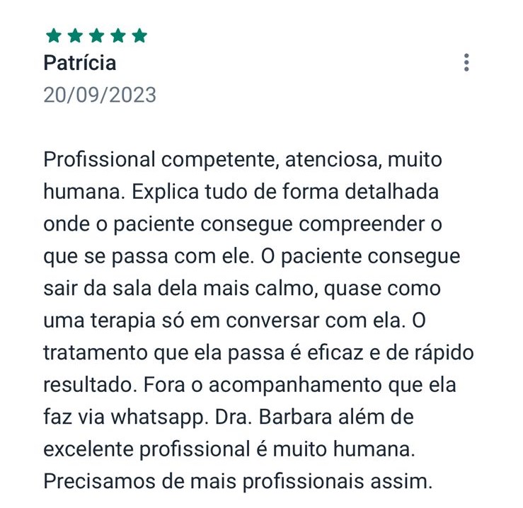 Depoimento Paciente 1